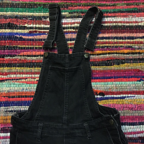 H&M Denim - h&m black denim overalls